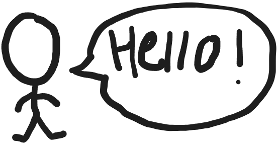 stickman says hello